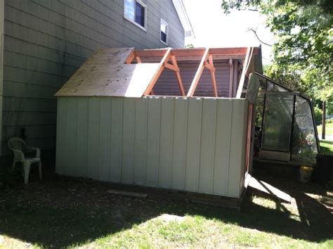 How To Fix A Collapsed Storage Shed Arrow Sr1012 Dengarden