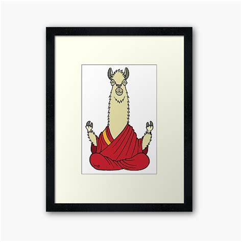 Dali Llama Framed Art Print For Sale By Bgilbert Redbubble