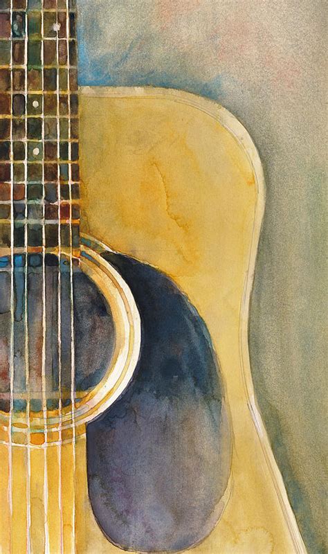 Martin Acoustic Guitar Painting By Dorrie Rifkin Fine Art America