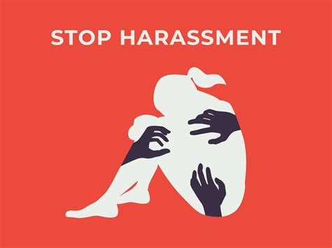 Women Abuse Against Violence And Harassment Concept Illustration