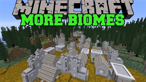 Diversity mod has been created with the goal of generating new structures in your world of minecraft, as well as new villages according to the place you are in. Minecraft: MORE BIOMES (100 BIOMES AND HUGE VILLAGES!) Mod ...