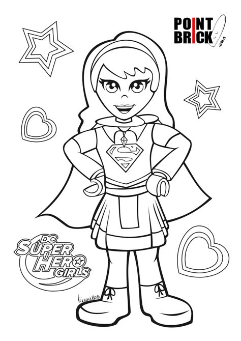 Point Brick Blog: Disegni da Colorare LEGO DC Comics Superhero Girls