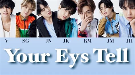 Bts Your Eyes Tell 歌詞動画 君の瞳が問いかけている 主題歌 Youtube