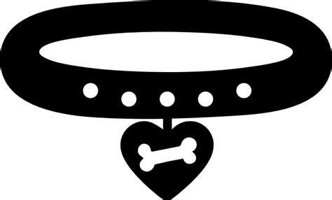 Dog Collar With Heart Neck Chain Free Svg File Svg Heart