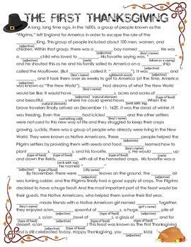 We did not find results for: Thanksgiving Writing Activity: "Mad Libs" / Story ...