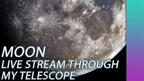 Full Moon Live Stream Through My Telescope Youtube