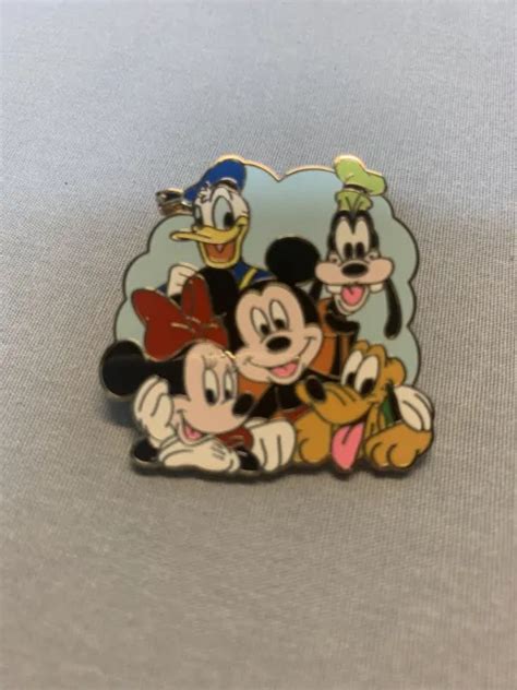 Disney Pin Mickey Minnie Mouse Goofy Donald Duck Pluto Fab 5 Trading