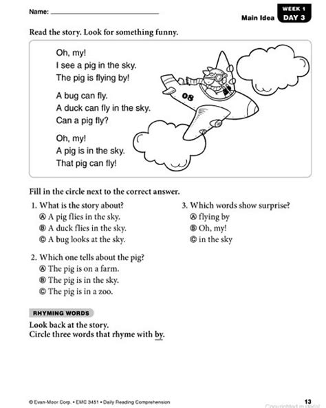 They are so thorough and comprehensive! English Comprehension For Grade 1 Pdf - Easy Worksheet