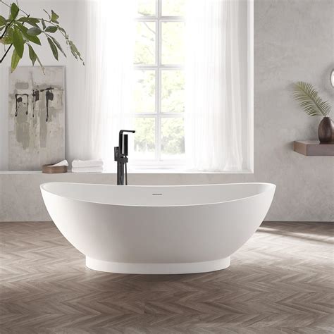 Solid Surface Annecy Freestanding Solid Surface Bathtub 180cm