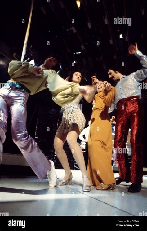 1970s Dance Group Stock Photo Alamy