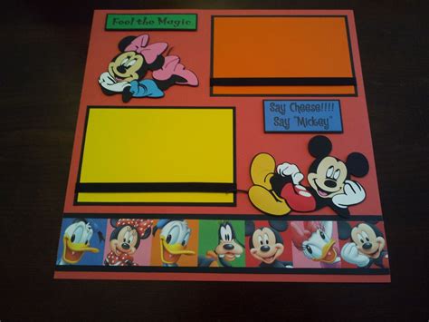 Premade Paper Paper Disney Parks Memories Meeting Characters Mickey