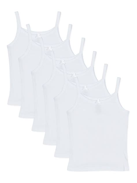 Chili Peppers Toddler Girls Undershirts 6 Pack Of Camis