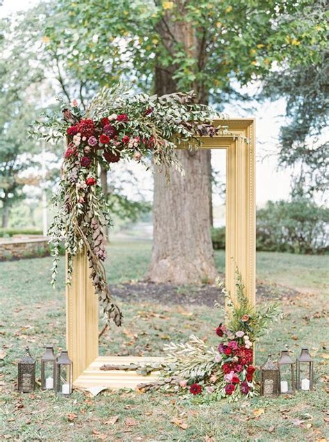 Popular wedding arch hanging flowers buy cheap wedding arch. 29 Gorgeous Ways To Use Frames For Wedding Decor ...
