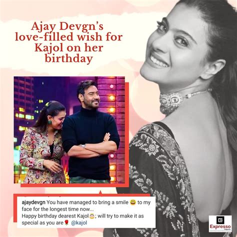 Ajay Devgn Drops Heartfelt Post On Kajol Birthday