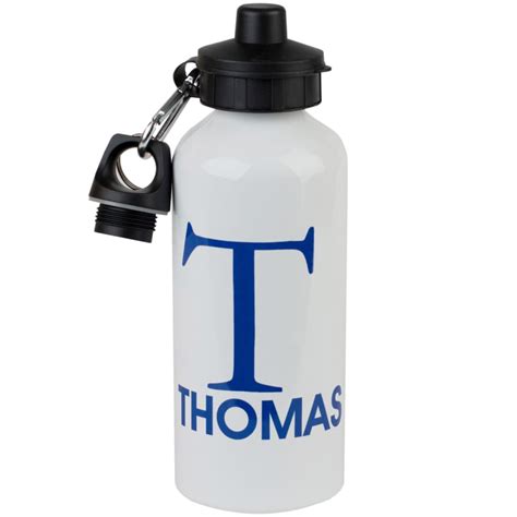 Personalised Initial Name Water Bottle Initial Water Bottle