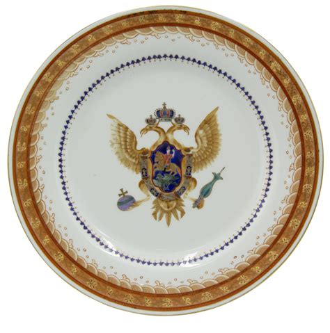 Pair Of Continental Porcelain Dinner Plates