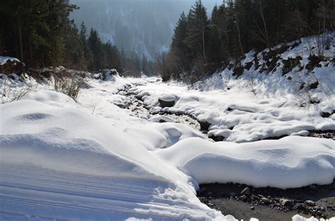 Free Images Wilderness Snow River Mountain Range Stream Ice