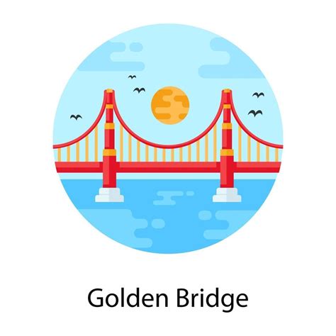 Golden Bridge And Overpass 3011200 Vector Art At Vecteezy