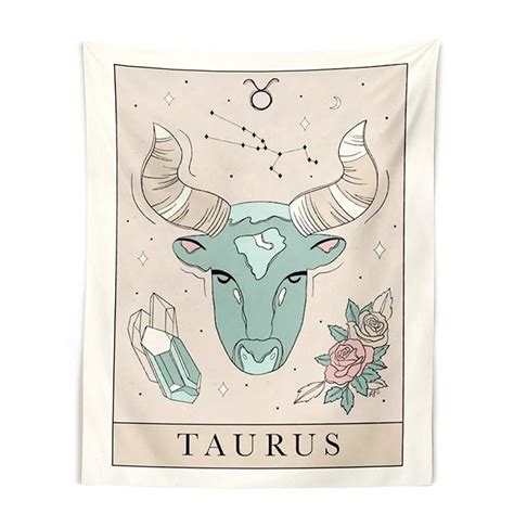 12 Constellation Tapestries Tarot Boho Collection Dormvibes