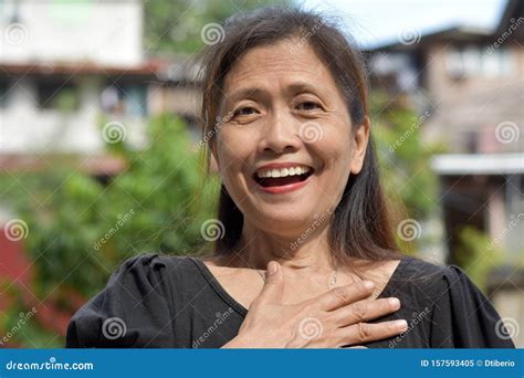 A Woman And Appreciation Stock Image Image Of Thankful 157593405