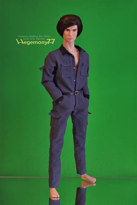 Fashion Royalty Homme Male Doll In 1 6 Scale Work Jumpsuit