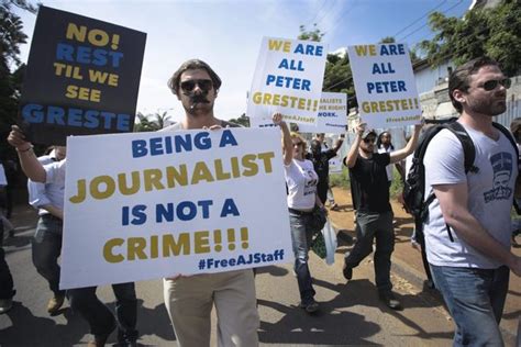 Protest In Kenya Against Trial Of Al Jazeera Journalists In Egypt Zambian Eye