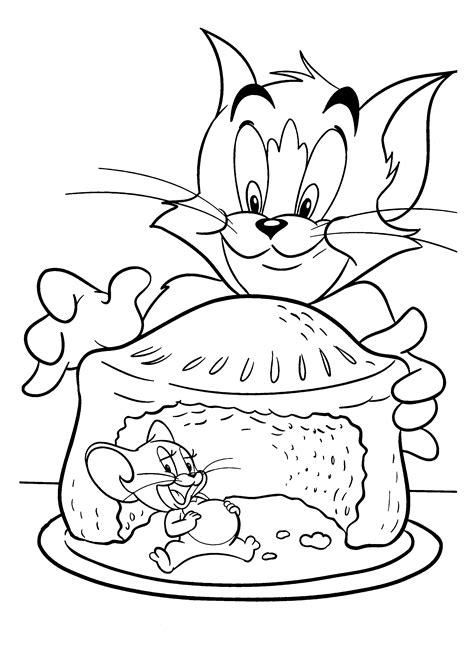 Ausmalbildern Zum Tom Und Jerry Karikaturen Kostenlose Malvorlagen