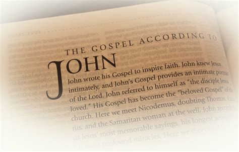 Introduction To The Gospel Of John