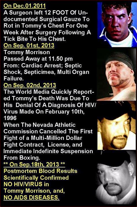 Former wbo heavyweight champion tommy morrison died in an omaha, neb., hospital late sunday night. IAB NEWS