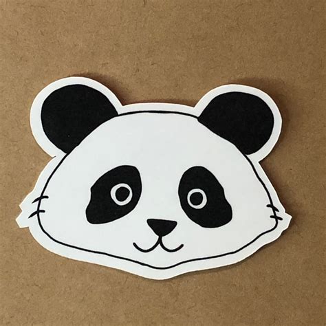 Cute Panda Sticker Etsy