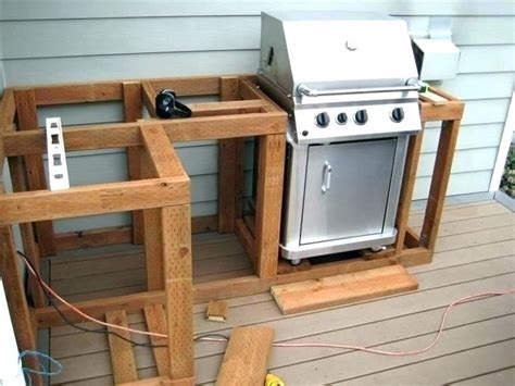 How To Build A Grill Surround Out Of Wood Ideas Brick Diy Outdoor Build Outdoor Kitchen