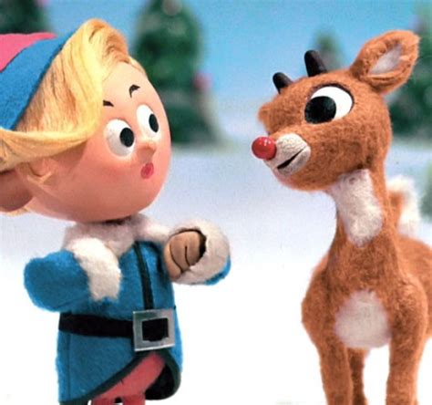 Hermey The Elf And Rudolph The Red Nosed Reindeer From The 1964 Tv Special