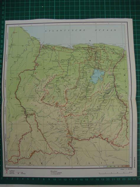 Karten und karte von surinam freeworldmaps.net guyana. Old map Suriname karte kaart carte 1975 mappa cartina ...