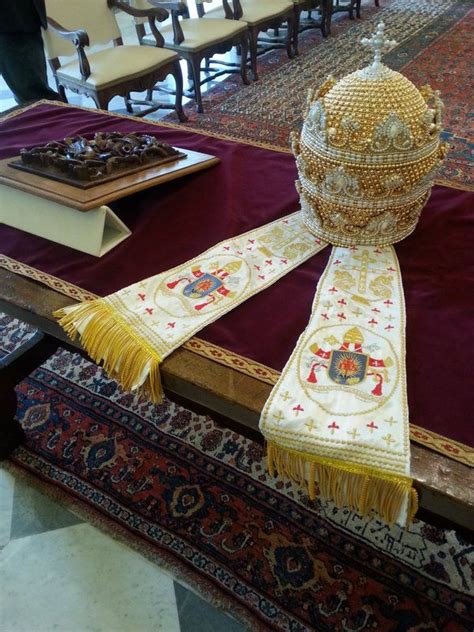 Pope Francis Papal Tiara On May 16 During An Audience With Trajko Veljanoski The Speaker Of