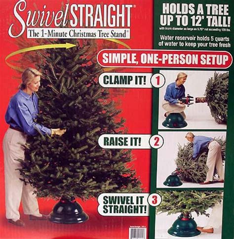 Swivel Straight 1 Minute Christmas Tree Stand For Trees Up To 12 In