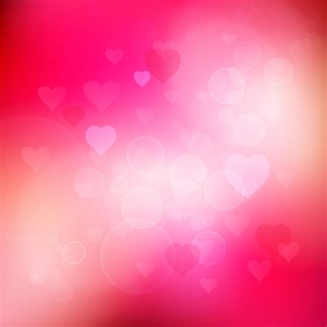 Free Vector Bokeh Hearts Background