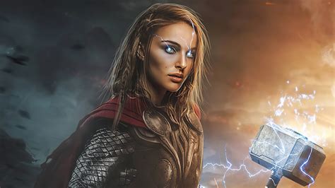 Lady Thor Love And Thunder 4k Hd Wallpapers Hd Wallpapers Id 30926