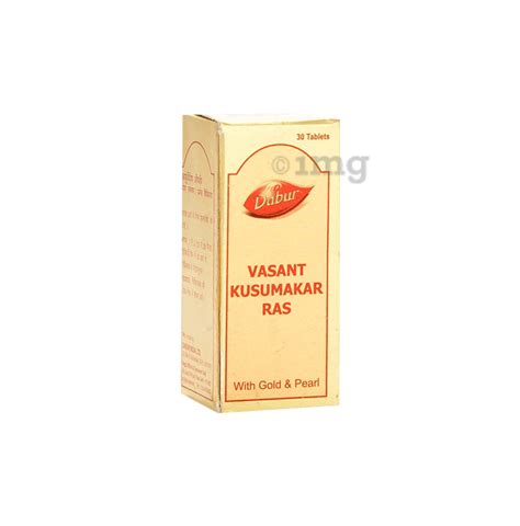 Dabur Vasant Kusumakar Ras With Gold And Pearl Tablet Buy Bottle Of 30 Tablets At Best Price In