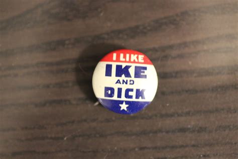 Vintage 1950s I Like Ike And Dick Presidential Campaign Etsy