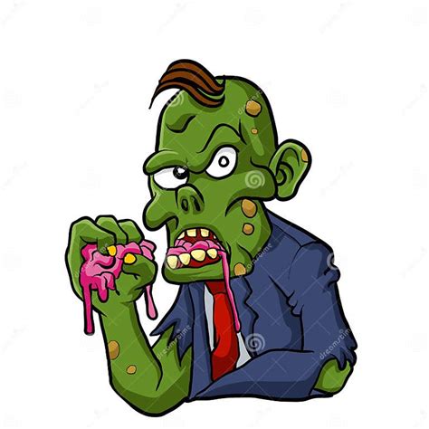Zombie Eating Brains Stock Vector Illustration Of Death 72125994