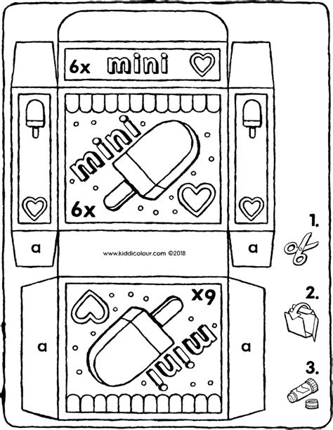 Food Colouring Pages Page 4 Of 15 Kiddicolour Paper Toys Template