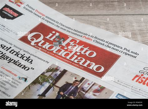 Il Fatto Quotidiano Hi Res Stock Photography And Images Alamy