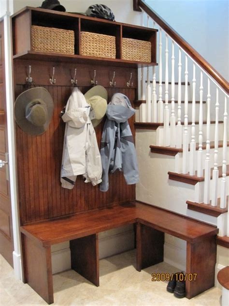 Built In Bench With Coat Rack Mudroom Laundry Room Pinterest