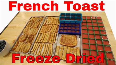 Freeze Dried French Toast Dippers With Syrup And Fruit Dipping Sauce