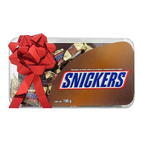 Chocolates Snickers Relleno De Caramelo Cacahuate Y Nougat Regalo 198 G