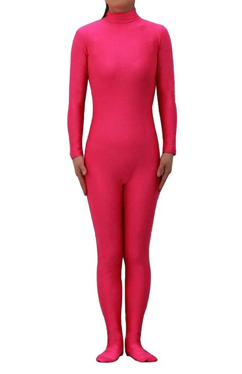 rose red sexy unisex lycra spandex zentai dancewear catsuit without hood halloween party cosplay