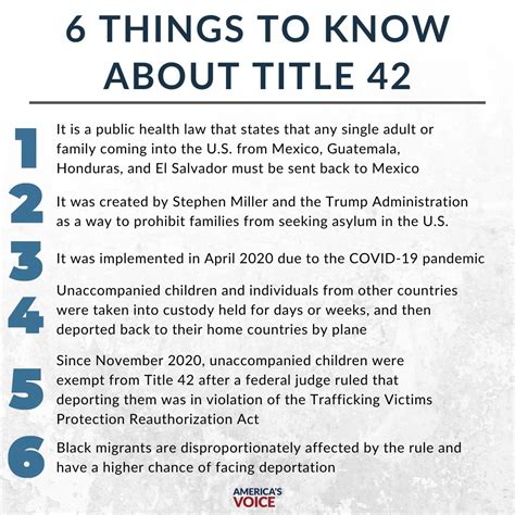 Immigration 101 What Is Title 42 Americas Voice