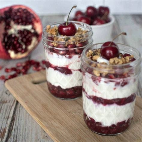 Pomegranate Cherry Yogurt Parfait Upstate Ramblings