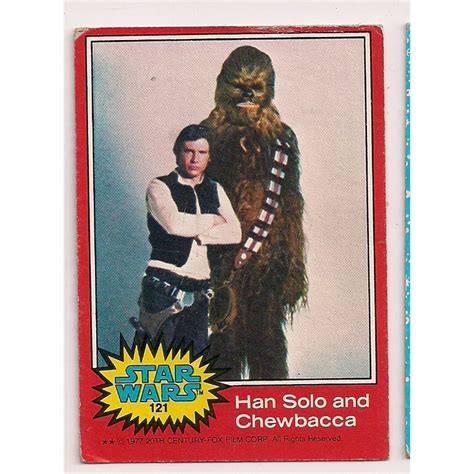 Original Star Wars Trading Cards Star Wars Cards Star Wars Han Solo