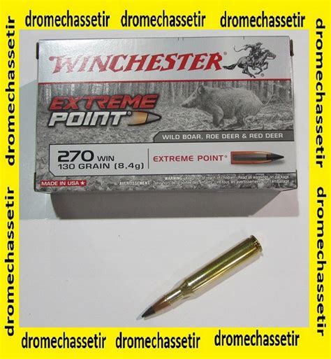 1 Boite De 20 Cartouches 270 Winchester Winchester Extreme Point 130